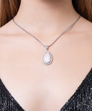Load image into Gallery viewer, Natural Pink stone American diamond pendent