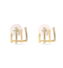 Load image into Gallery viewer, Anti-Tarnish Gold-Plated American Diamond Earring