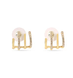 Anti-Tarnish Gold-Plated American Diamond Earring