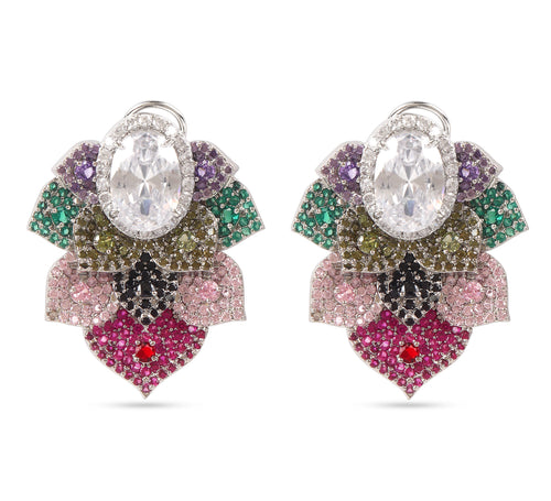 American Diamond Multi-Color Earring