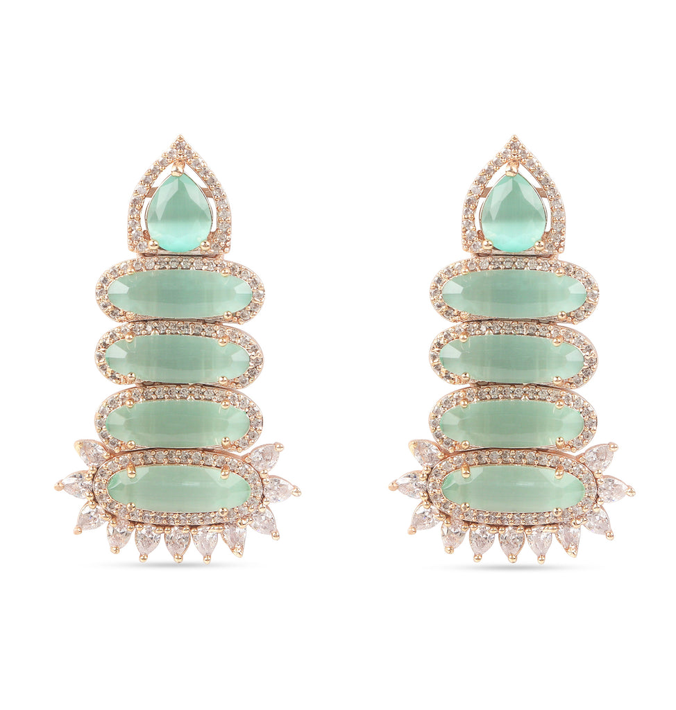 Elegant Unique Design American Diamond Earring