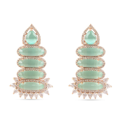 Elegant Unique Design American Diamond Earring