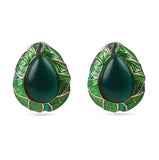 Turkish Green and Golden Maritza Earring