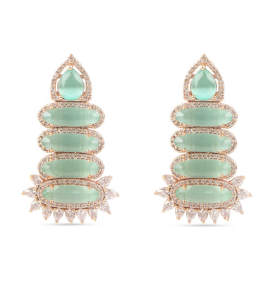 Elegant Unique Design American Diamond Earring