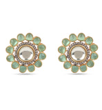 American Diamond Green and White Earring