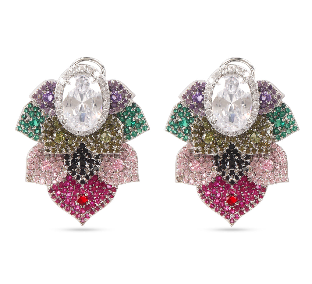 American Diamond Multi-Color Earring