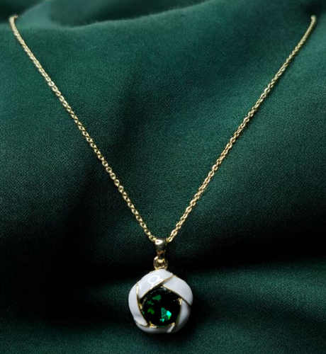 Floral Green Emerald Enchant Set