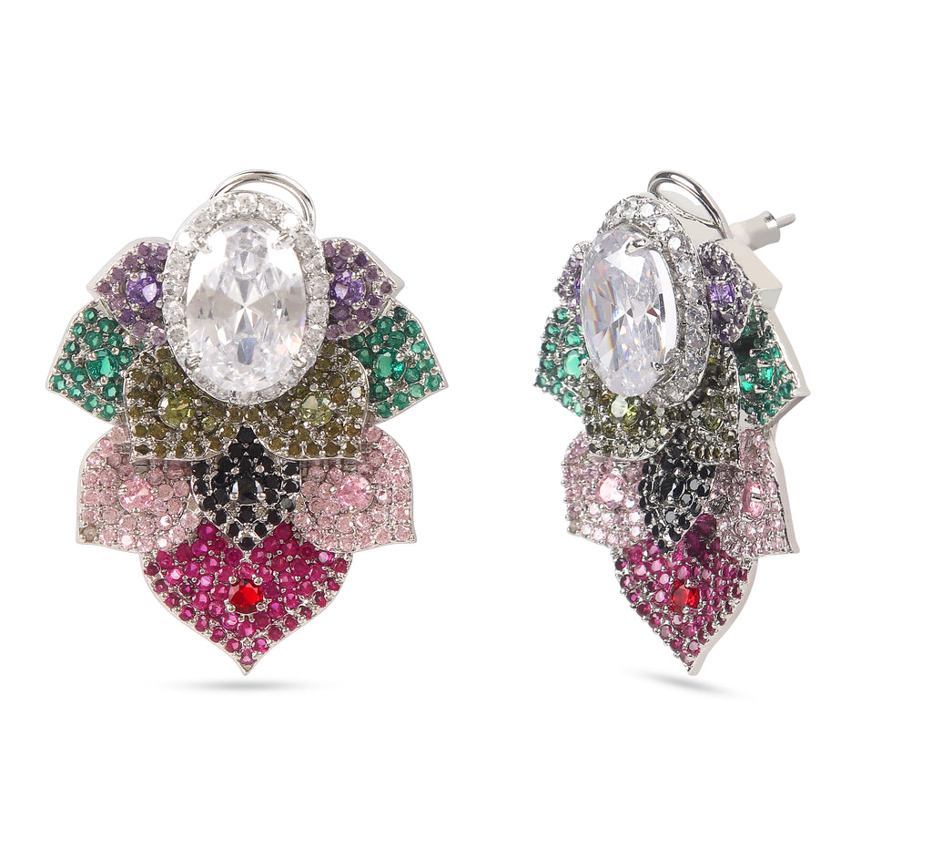 American Diamond Multi-Color Earring