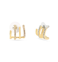 Load image into Gallery viewer, Anti-Tarnish Gold-Plated American Diamond Earring