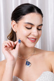 Blue Pota Stone Necklace Set
