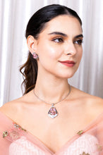 Load image into Gallery viewer, Pink Pota Stone Necklace Set