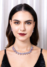 Load image into Gallery viewer, Swarovski purple shade Necklace Set