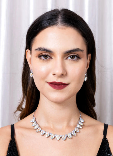 Tasmaye Celestia Diamond shade Necklace Set