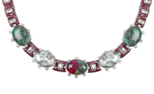 Load image into Gallery viewer, Metallic Doublet Multi Colour Necklace Set