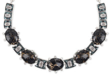 Load image into Gallery viewer, Metallic Dubllet Black Necklace Set