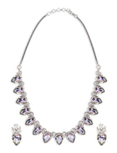 Load image into Gallery viewer, Swarovski purple shade Necklace Set