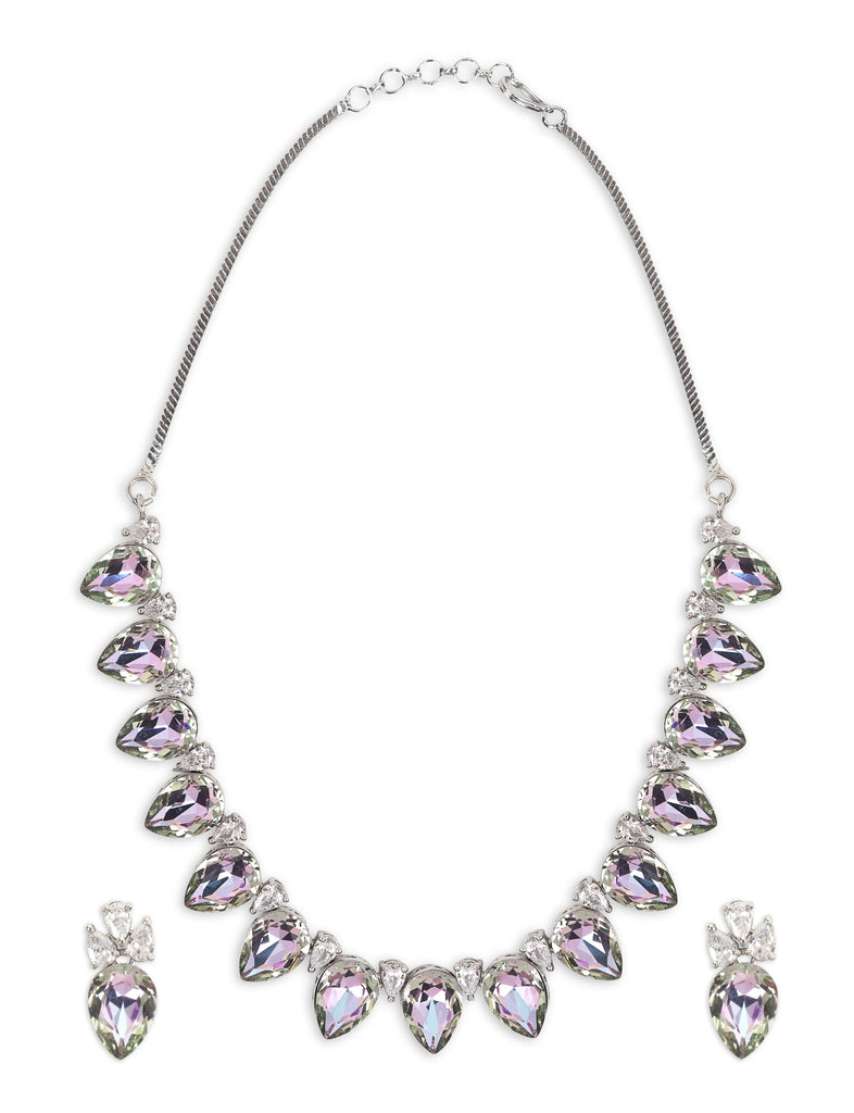 Tasmaye Celestia purple shade Necklace Set