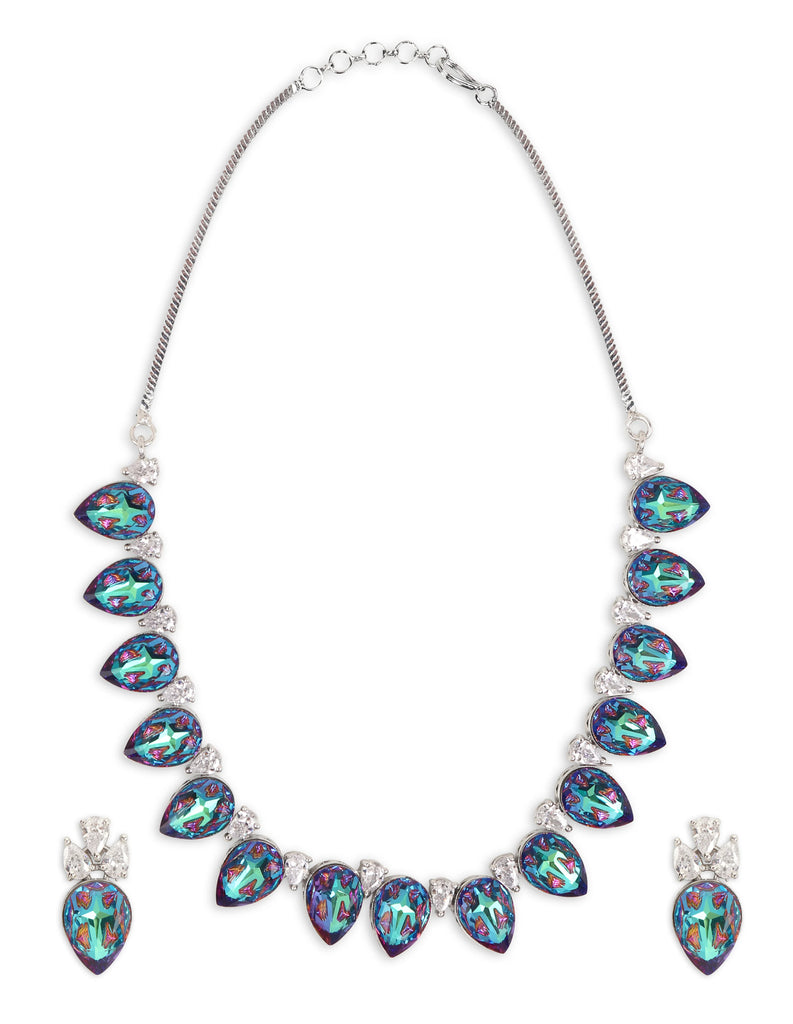 Tasmaye Celestia Dual shade Necklace Set