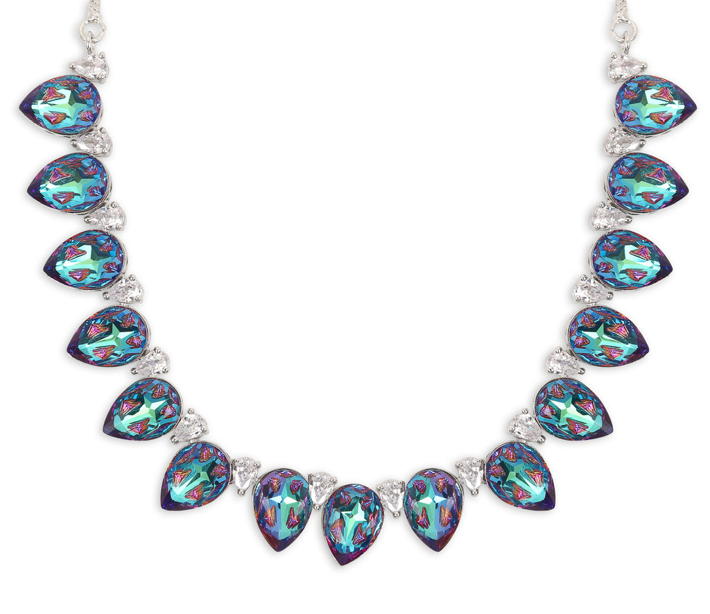 Swarovski Dual shade Necklace Set