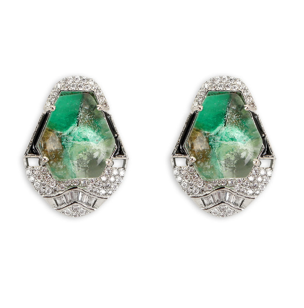 Green Pota Stone Necklace Set