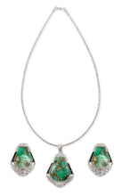 Load image into Gallery viewer, Green Pota Stone Necklace Set