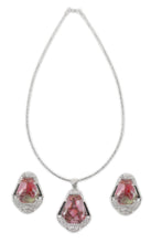 Load image into Gallery viewer, Pink Pota Stone Necklace Set