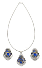 Load image into Gallery viewer, Blue Pota Stone Necklace Set