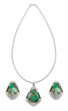 Green Pota Stone Pendant Set