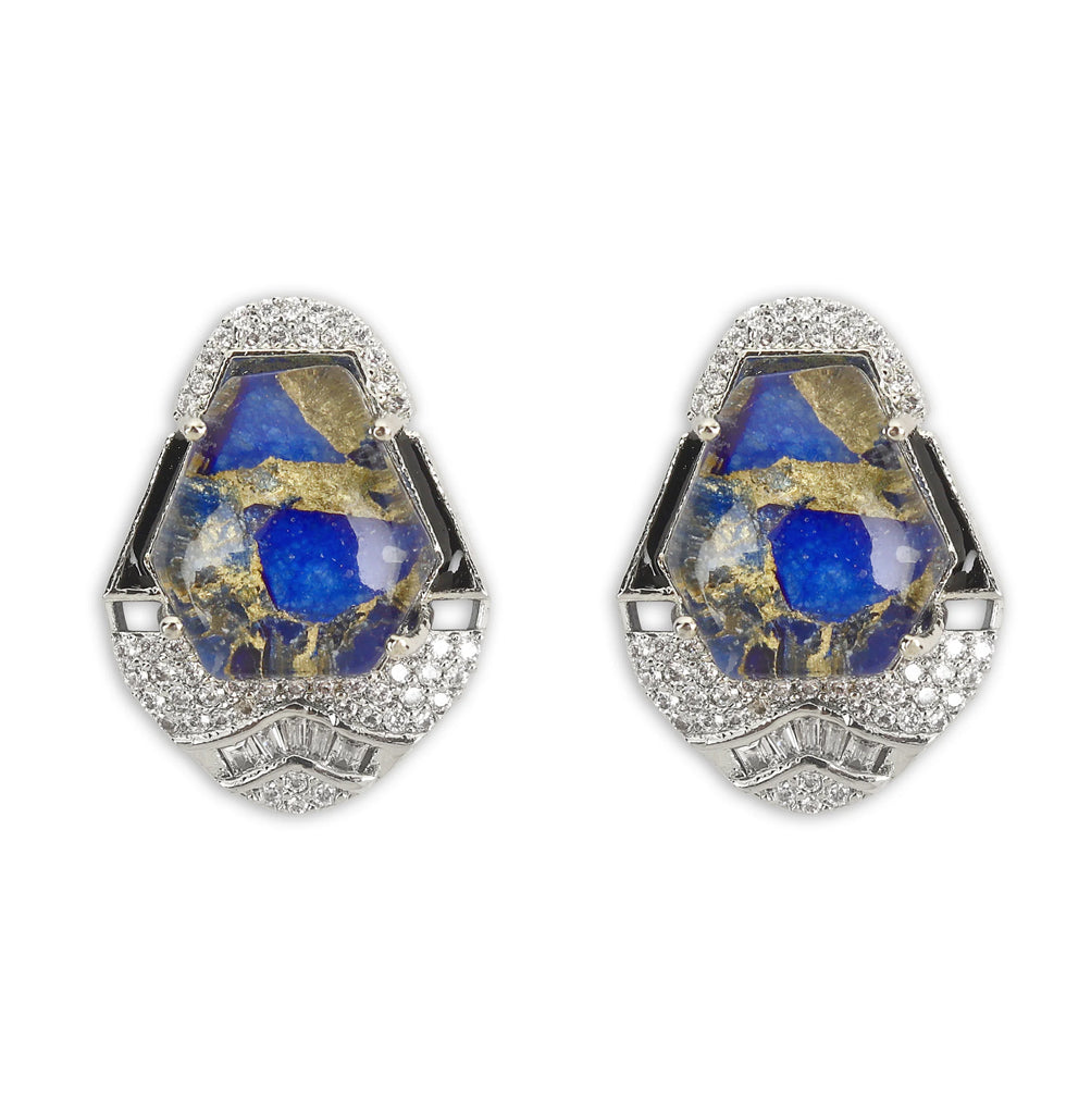 Blue Pota Stone Necklace Set