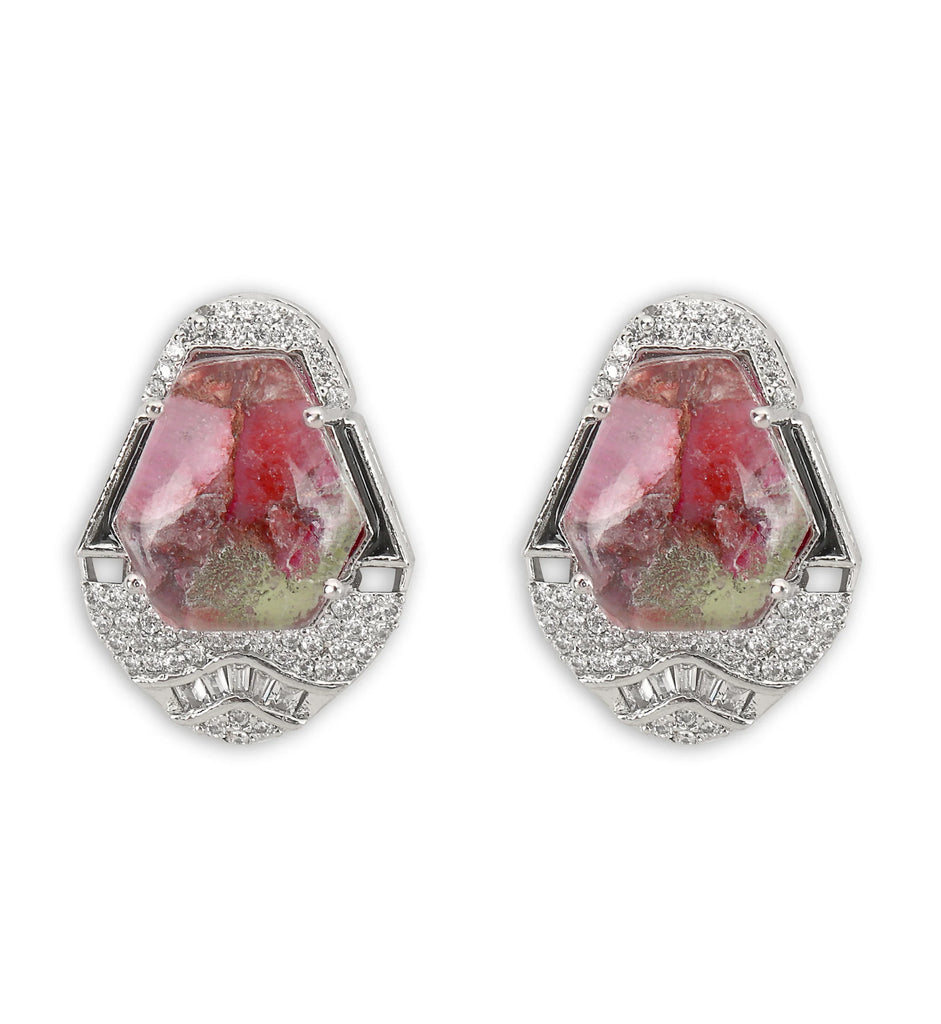 Pink Pota Stone Necklace Set