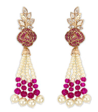 Load image into Gallery viewer, Pink Moissanite Hasli set with earrings