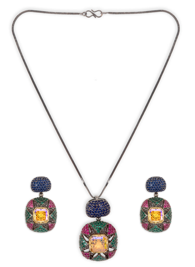 Swarovski Nano Setting Multi Pendant Set