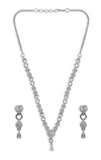 American Diamond Heart shape Necklace Set