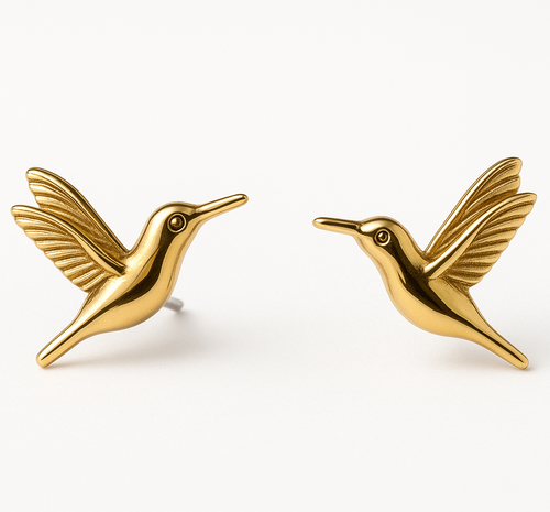 Hummingbird Charm Earrings