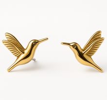 Load image into Gallery viewer, Hummingbird Charm Earrings