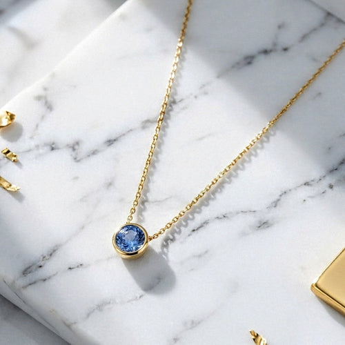 Blue Sapphire Glow Pendant