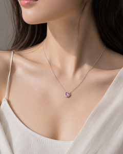 The Rose Aura Solitaire Pendant