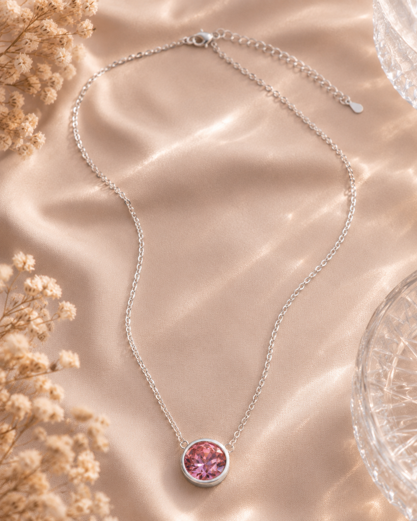 The Rose Aura Solitaire Pendant