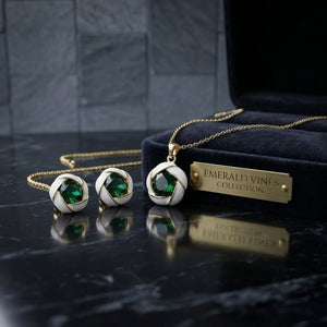 Floral Green Emerald Enchant Set