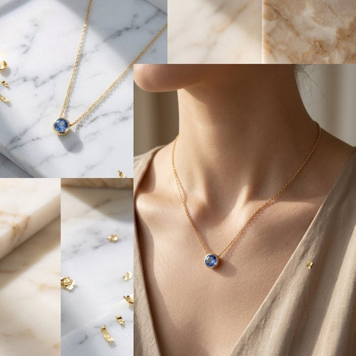Blue Sapphire Glow Pendant